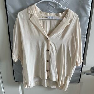 & Other Stories Button Down Short Sleeve Size 10